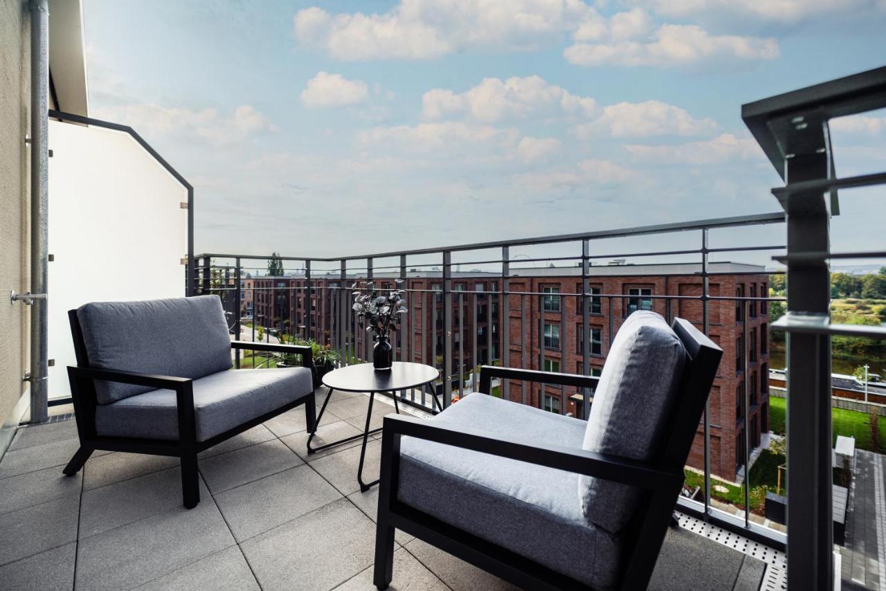 Nk Apartments - Hafencity Dresden Mit Elbblick - Modern & Zentral エクステリア 写真